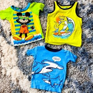 3T boys bundle: Disney, Carters, Garanimals shirts